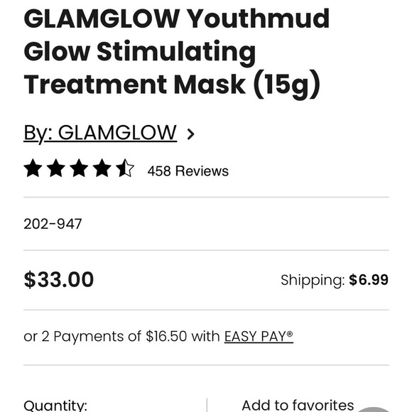 NIB 🌹 Glamglow YOUTHMUD® Glow Stimulating Treatment Mask 15g - Picture 6 of 6